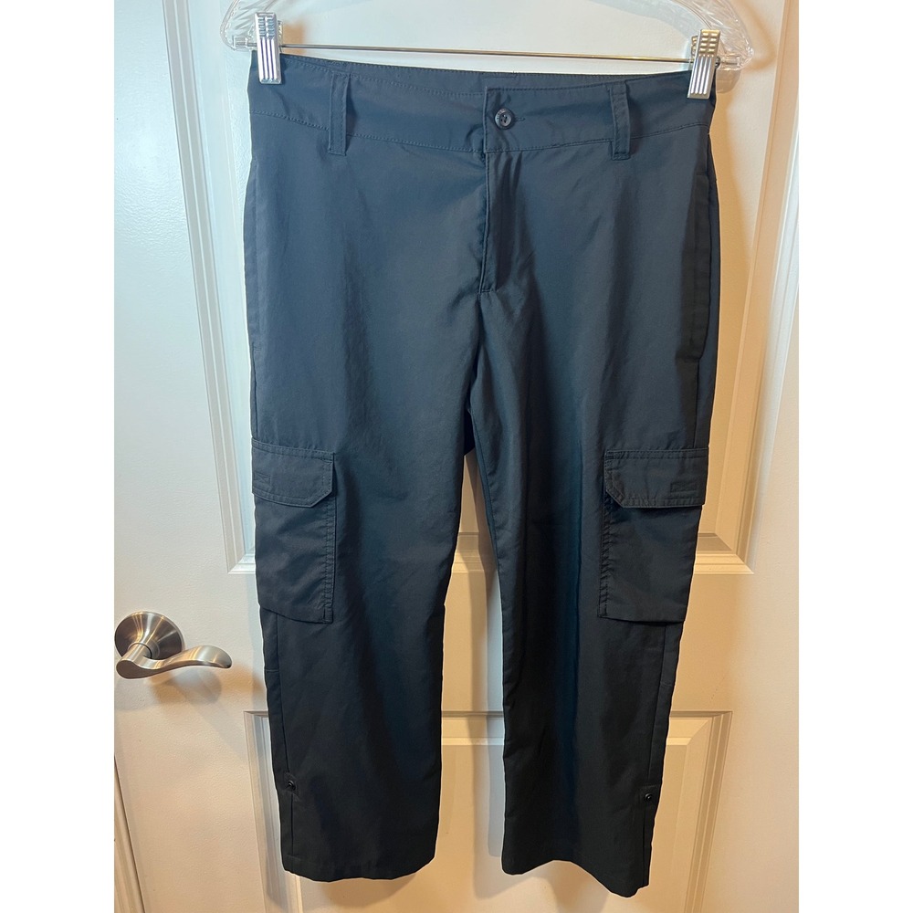 Columbia Womens Capri Pants Cargo Pockets Black Size 2
